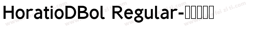 HoratioDBol Regular字体转换